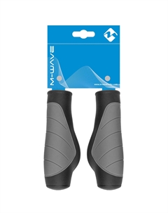 Грипсы велосипедные CLOUD BASE 3, резина, 125 мм, блистер, серо-черный, 5-410531 M-wave