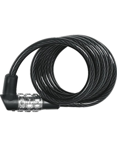 Замок велосипедный 3506C/120, трос 120 см, кодовый, черный, 407727_ Abus