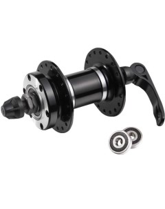 Втулка велосипедная, передняя, с эксцентриком, под диск, чёрная, QS-411F Tbs