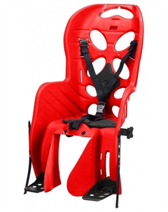 Велокресло детское Fraach, Италия, на багажник, 22 кг, красное с черной накладкой, 111 Fraach carrier re Htp