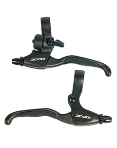 Ручки тормоза BL-08, левая со звонком+ правая, черный, BL-08LR Zoom®