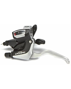 Шифтер/тормозная ручка Deore ST-M590 левый, 3 скор., 3 пальца, чёрно-серебристый, 590091 Shimano