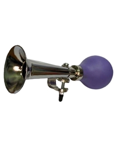 Клаксон металлический, с фиолетовой грушей, HR 277/violet Stels
