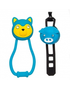 Комплект освещения ANIMAL синий: силиконовые фонарики TEDDY+PIGGY, 74162 Kellys