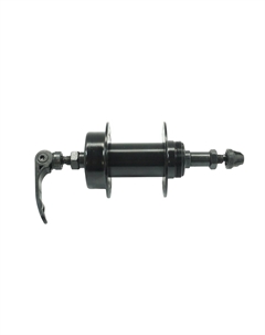 Втулка велосипедная, задняя, под трещотку, 36H, под диск, чёрная, с эксцентриком, QS-218R Tbs