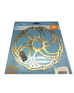 Ротор велосипедный UN-26Ti, 203мм, с болтами, в блистере, UN-R26-TI-DIY Unex