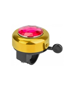 Звонок велосипедный 45AZ-02-3, алюминий/пластик, чёрно-золотистый, 210147 Stels