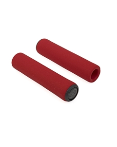 Грипсы велосипедные AGR SILICONE ELITE, силикон, 130мм, 96г, красные, 8-33402033 Author