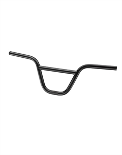 Руль велосипедный,BMX, с перемычкой, D:22,2 x W:620 x H:160, изгиб 3* вверх, 6* назад, сталь, черный, MX-317 Zoom®