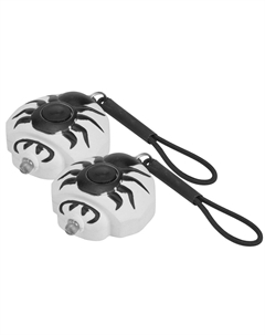 Фонари велосипедные декоративные JY-178-4, 1 светодиод, 2 режима, пара, белый/черный, 560098 Jing yi