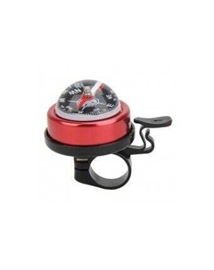Звонок ударный с компасом, красный, сталь/пластик, BELL-03B Tbs