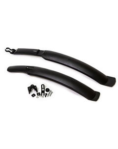 Крылья, комплект, 24"-26", пластик, ширина 65 мм, черные, XGNB-029-1 Trix