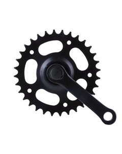 Система велосипедная, 1 скорость, сталь, 12-18", 1/2х3/32 32 Т, 102мм, черный, (5-350750), 5-350712 M-wave