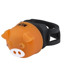 Фонарик задний PIGGY оранжевый: 2 красных LED, 2 режима, батарейки 2хCR2032 в комплекте, 74169 Kellys