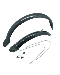 Крылья велосипедные, ПВХ, с одинарными стойками, 58 мм, 24", чёрные, на хедере, HC-817 Tbs