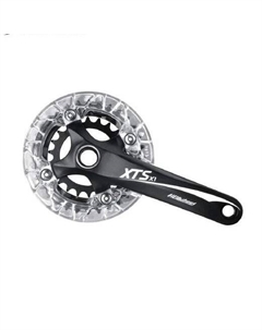 Система шатунов велосипедная, 9S/10S, 170мм, под шлицы, 22/32T, сталь, BCD 64/104мм, с защитой, HDL-LZDH202 Hdl wheel