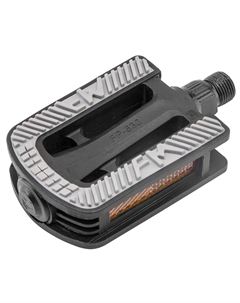 Педали велосипедные FP-630, детские, ось 1/2", пластик, чёрно-серые, 360068 Feimin