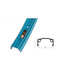 Обод велосипедный, одинарный, 18x1.75, 28H, серебристый, YKL-17 Tbs