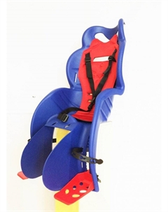 Детское велокресло, на подседельную трубу, синее с красной накладкой, 22 кг, HTP 920 blue/red Htp design