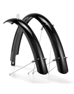 Крылья, полноразмерные, для велосипедов 26'', ширина 65 мм, черные, FE-115FR-26 Flinger