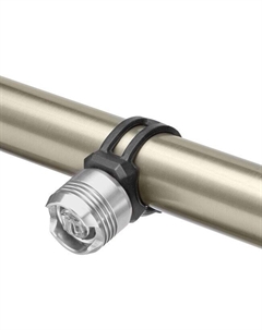 Фонарь велосипедный JY-3006F, передний, габаритный, 1 белый светодиод, алюминий, серебристый, 560112 Jing yi