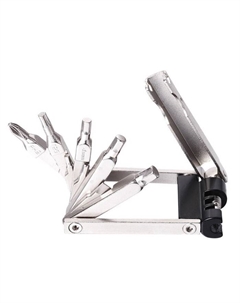 Мультитул велосипедный, 12 функций: шестигранники, отвертки, спицевые ключи, выжимка цепи, KL-9835A Kenli