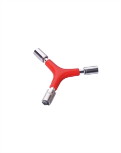 Ключ, " Y " -образный, торцевые головки 8/9/10мм, серебристо-красный, TL-TX-734-B-SLR Trix