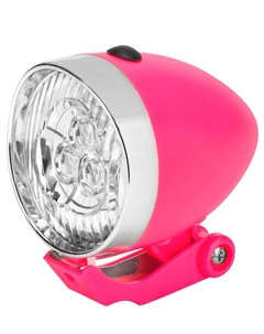 Велофонарь JY-592, передний, 3 LED, розовый, LU083452 Jing yi