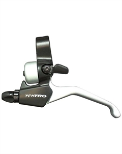 Ручки тормозные CL525-RS левая, со звонком, под 2 пальца, алюминий, CL525-RS Tektro