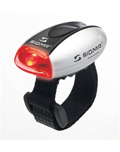 Фонарь MICRO, свет красный, корпус серебристый, 17234 Sigma