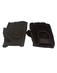 Велоперчатки кожаные, чёрные, H-2 (Размер: S) Tbs