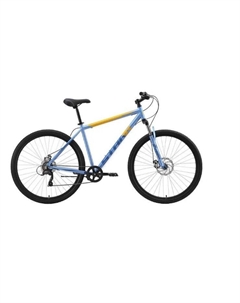 Горный велосипед Respect 29.1 D Microshift голубой металлик/синий/оранжевый, 2023, HQ-0009973 (Рама: 18") Stark