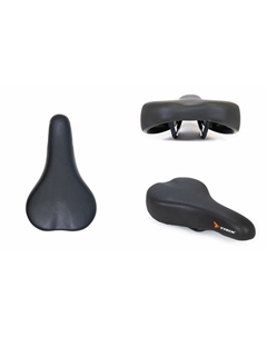 Седло велосипедное, детское, 230х140 мм, черный, SDTX30140R0BK 12184 Trix