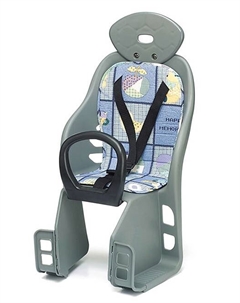 Детское велокресло YC, на багажник, с подголовником, синее, до 18 кг, 280х635х250 мм, YC-815 (blue) Trix