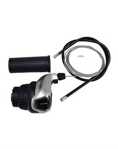 Грипшифт KDSG-43-3SI(INDEX) 3ск, левый, с тросиком, оплёткой и грипсой, KDSG-43-3SI(INDEX) Tbs