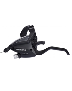 Шифтер/тормозная ручка, ST-EF500-L, левая, 3 скорости, 1800мм, под V-BRAKE, чёрный, без упаковки, ASTEF5002LSBLC Shimano