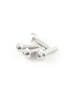 Болт флягодержателя, алюминий 7075-T6, 4 штуки, серебристый, WB-4-2 A2z