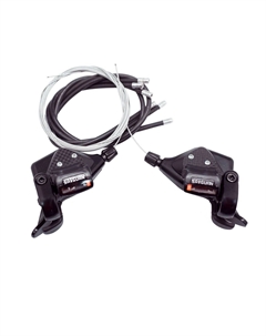 Шифтер/тормозная ручка велосипедный KD-70, комплект, 3/8 скорости, пластик, в торговой упаковке, KD-70-3SI/8SI Tbs