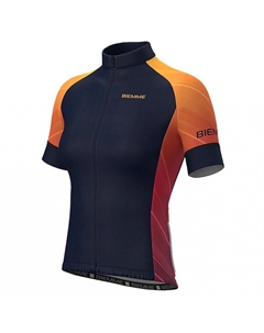 Веломайка VITTORIA, короткий рукав, темно-синий/оранжевый, A12M2142L (Размер: L, Цвет: Темно-синий/оранжевый) Biemme