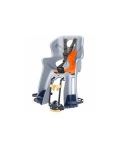 Детское велокресло Rabbit Multifix, на рулевую трубу, серебристое, до 15кг, 01RBTM0007 Bellelli