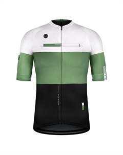 Веломайка CX PRO UNISEX FERN, короткий рукав, белый/зеленый/черный, 10-01-001-178 (Размер: S, Цвет: Белый/зеленый/черный) Gobik