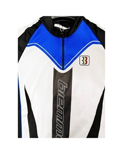 Веломайка OLYMPIA, мужской, короткий рукав, синий/черный, A12B2071M (Размер: S, Цвет: синий/черный) Biemme