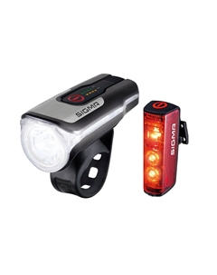 Фара велосипедная с фонарём AURA 80 люкс, OSRAM LED, 2 режима USB/Blaze, 4-017860 Sigma