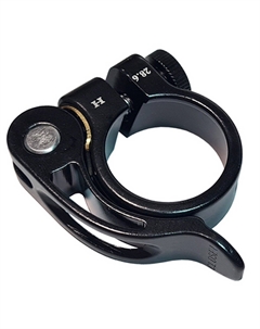 Зажим подседельный AT-101 SQR-116, 28.6 мм, с эксцентриком, чёрный, AT-101+SQR-116 Zoom®