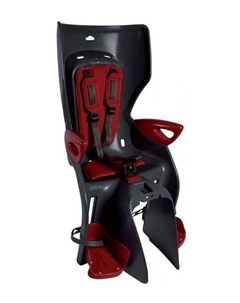 Детское велокресло Summer Relax B-fix 29", заднее, на велосипед 29", тёмно-серый/красный, 01SMRB0002XL Bellelli