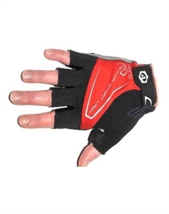 Велоперчатки женские Lady Comfort Gel, красно-черно-серые, 8-7130563 (Размер: L) Author
