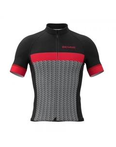 Веломайка MORTIROLO, короткий рукав, красно-черный 2020, A12L2052M (Размер: S) Biemme