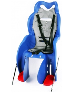 Детское велокресло Sanbas, на раму, синее с черной накладкой, HTP 930 Sanbas blue/black Vinca sport