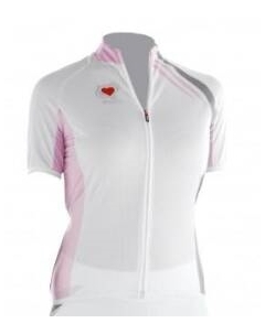 Веломайка короткий рукав STRIPS LADY, белый/красный, 2018, A12D2022L (Размер: XS) Biemme