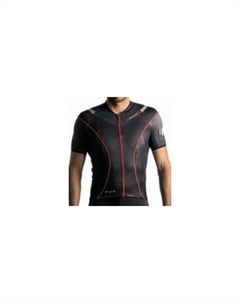 Веломайка короткий рукав PURE, черный/красный, 2018, A12C2042M (Размер: S) Biemme